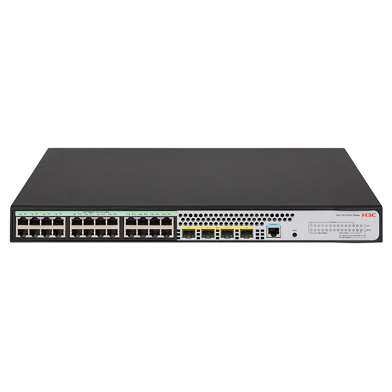 H3C S5120V3-28P-PWR-LI 24千兆电口+4千兆光纤口弱三层网管企业级交换机